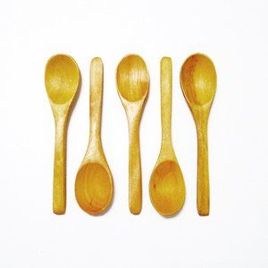 NEW LOT 5 Piece Set HAND CARVED Eco Friendly Bamboo SPOONS Utensils